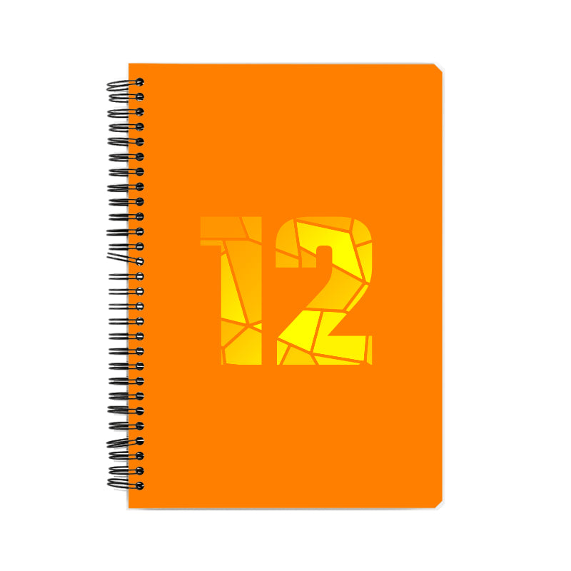12 Number Notebook (Orange)