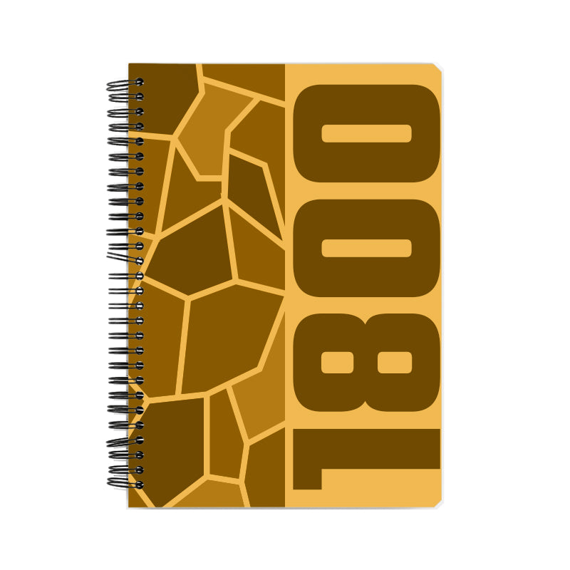 1800 Year Notebook (Golden Yellow)