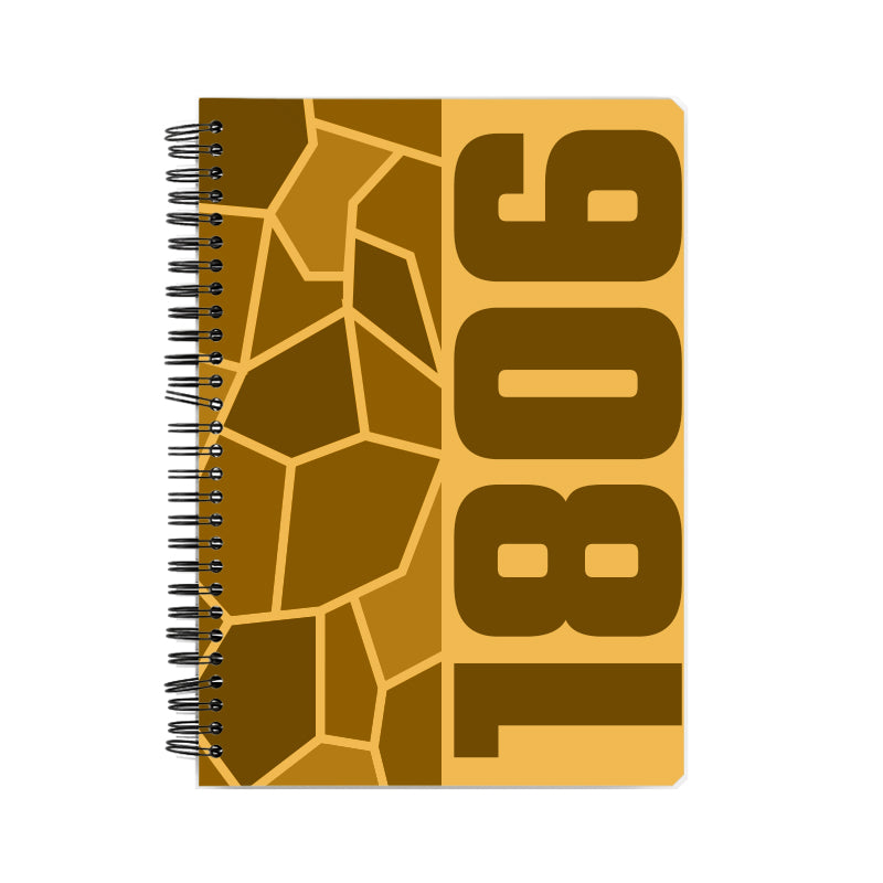1806 Year Notebook (Golden Yellow)