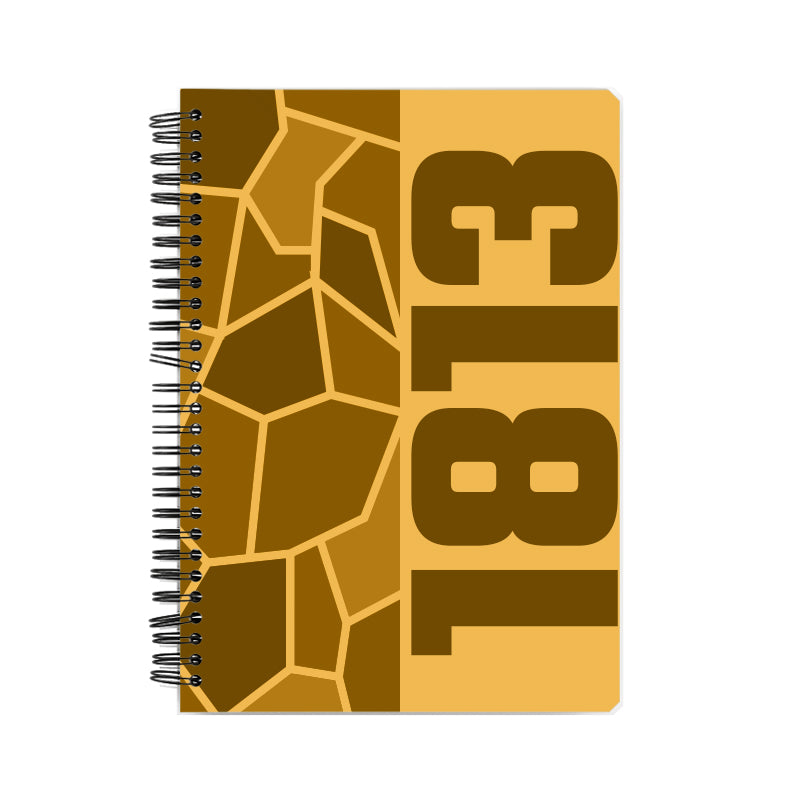 1813 Year Notebook (Golden Yellow)