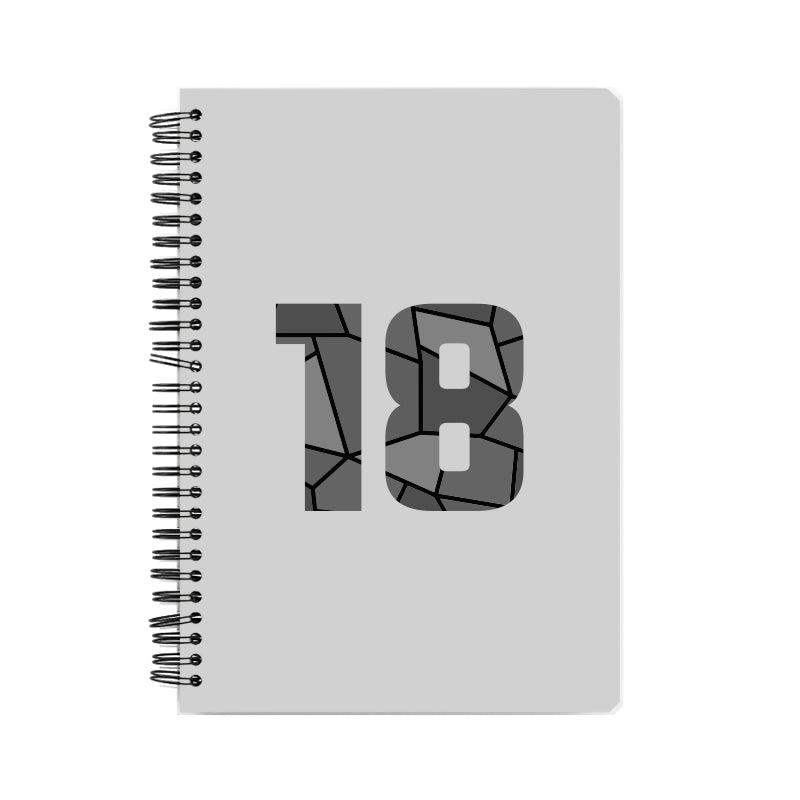 18 Number Notebook (Melange Grey)