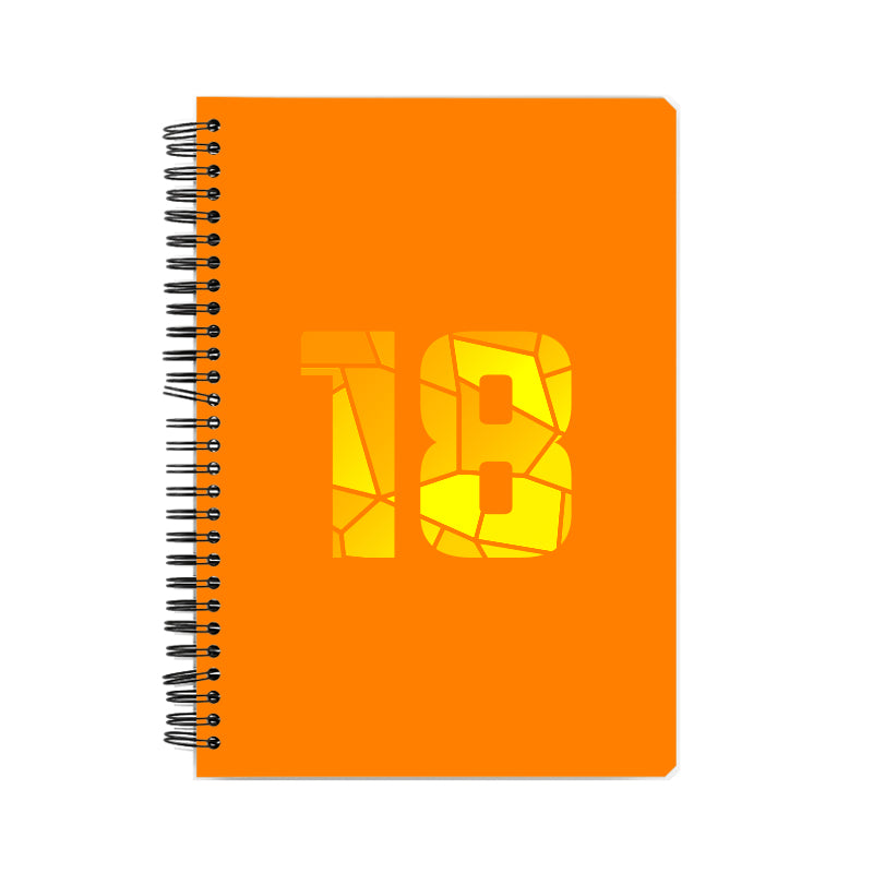 18 Number Notebook (Orange)