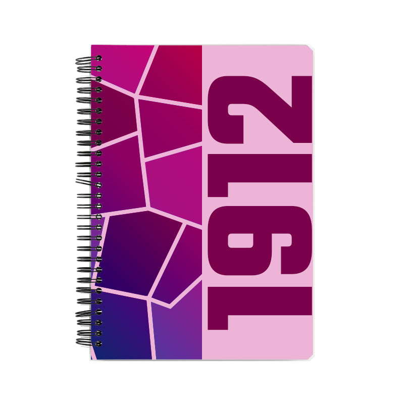 1912 Year Notebook (Light Pink)