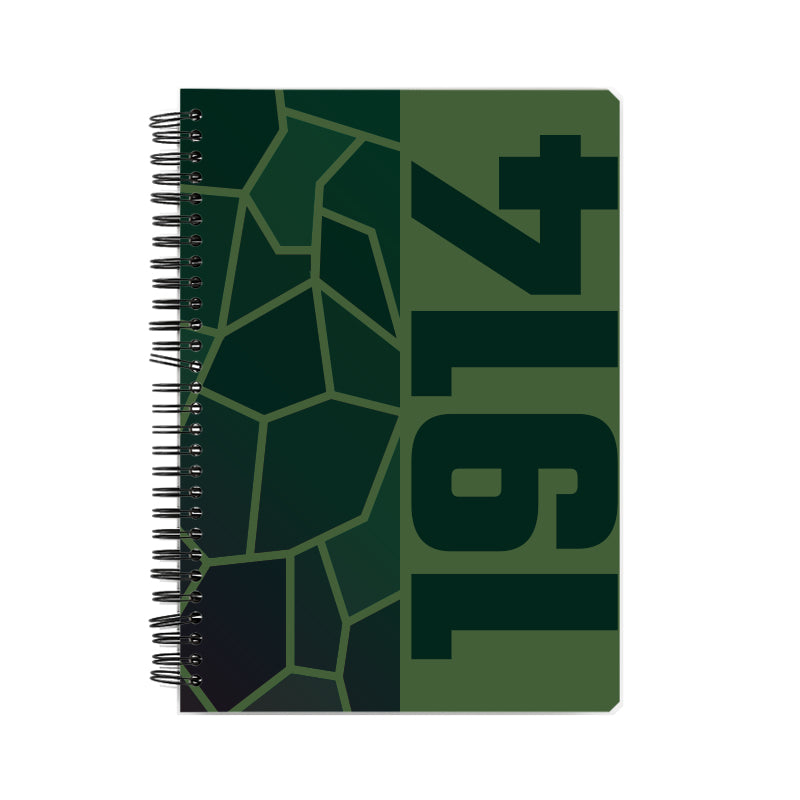 1914 Year Notebook (Olive Green)