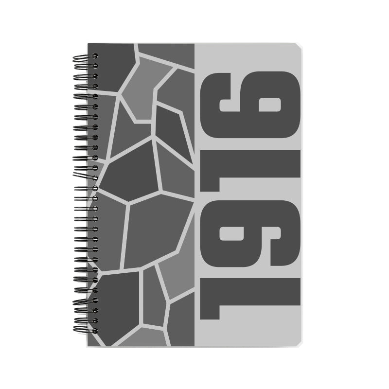 1916 Year Notebook (Melange Grey)