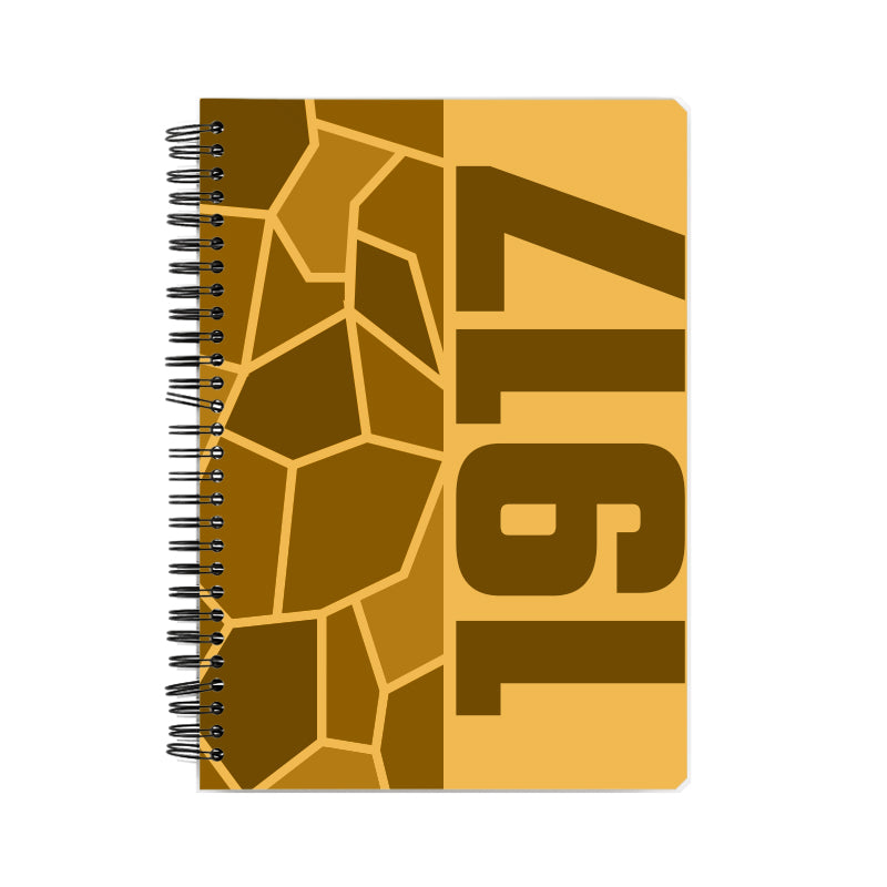 1917 Year Notebook (Golden Yellow)