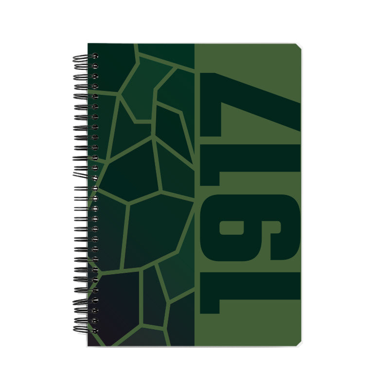 1917 Year Notebook (Olive Green)