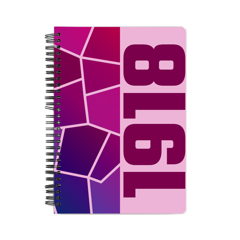 1918 Year Notebook (Light Pink)