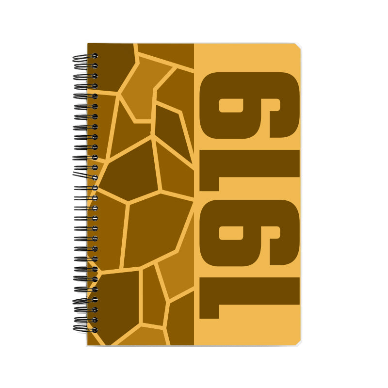 1919 Year Notebook (Golden Yellow)