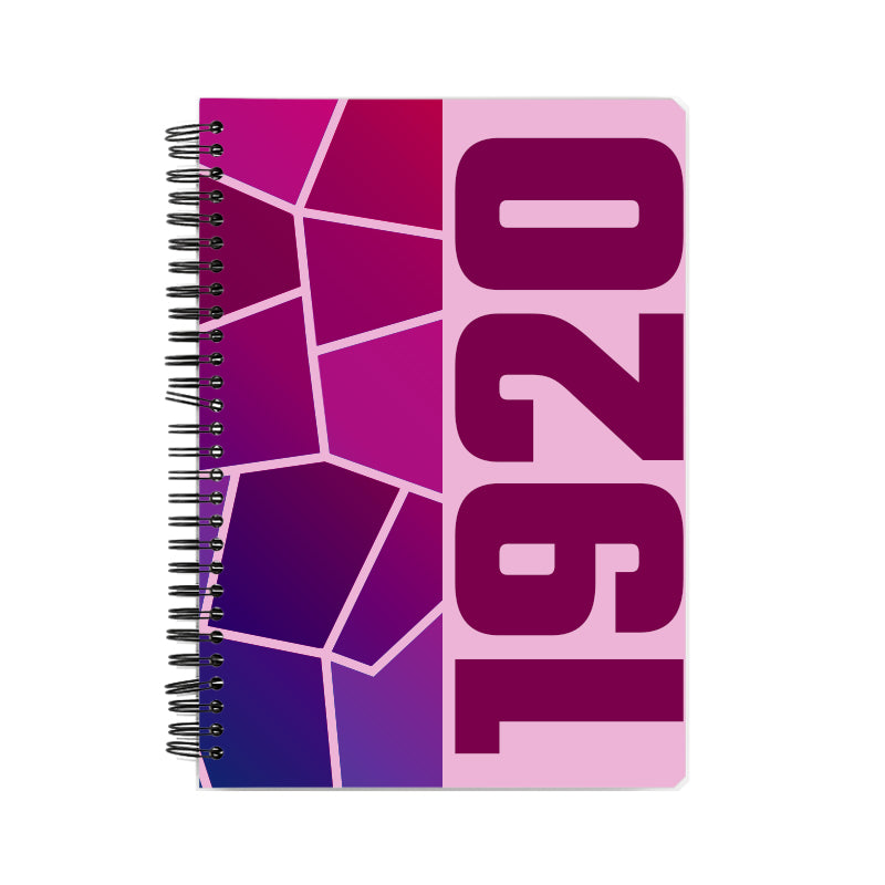 1920 Year Notebook (Light Pink)