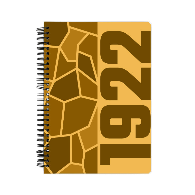 1922 Year Notebook (Golden Yellow)