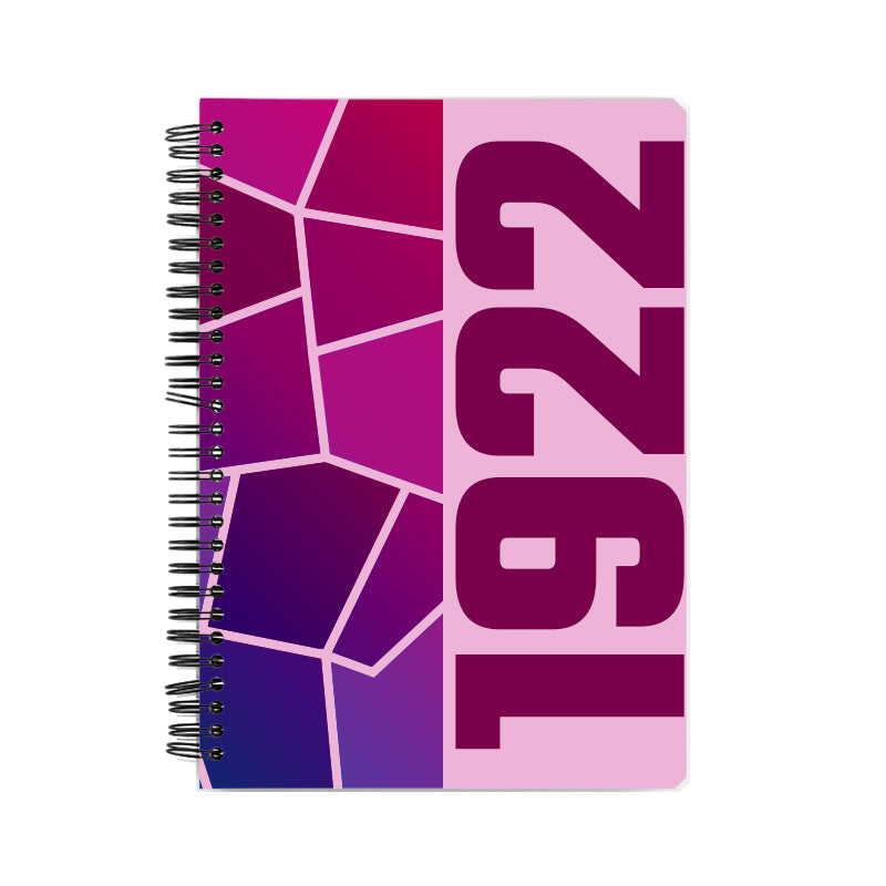 1922 Year Notebook (Light Pink)
