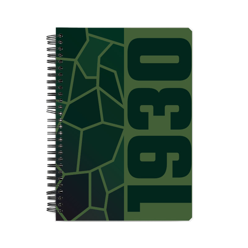 1930 Year Notebook (Olive Green)