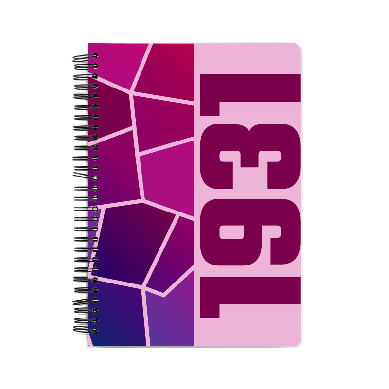 1931 Year Notebook (Light Pink)