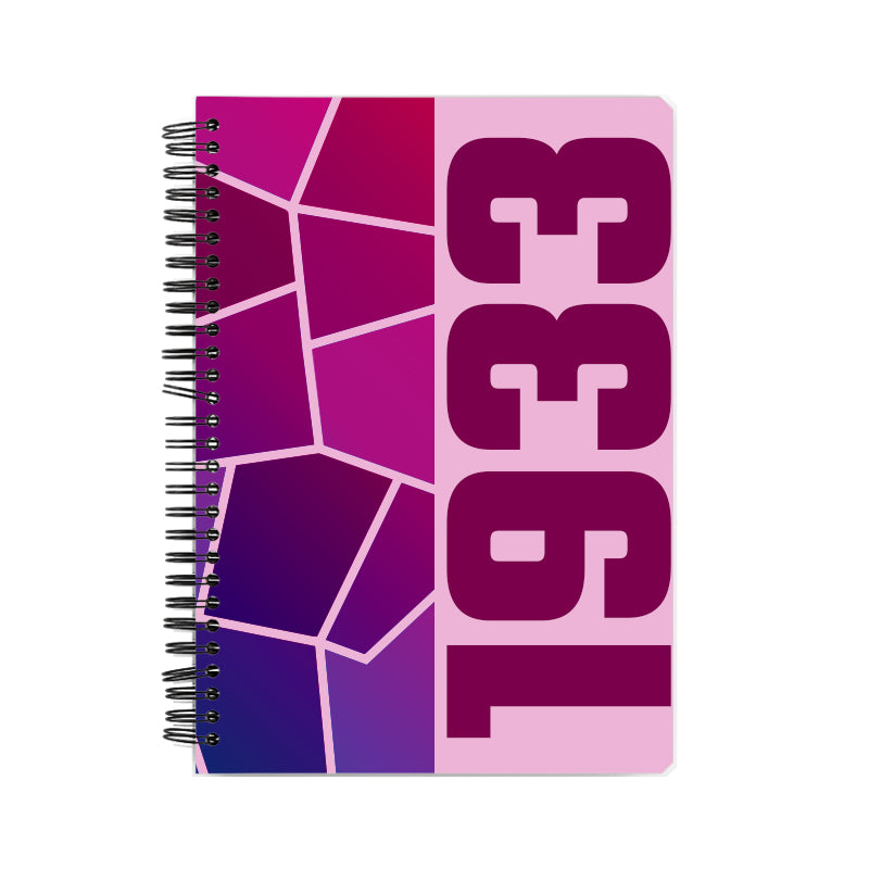 1933 Year Notebook (Light Pink)