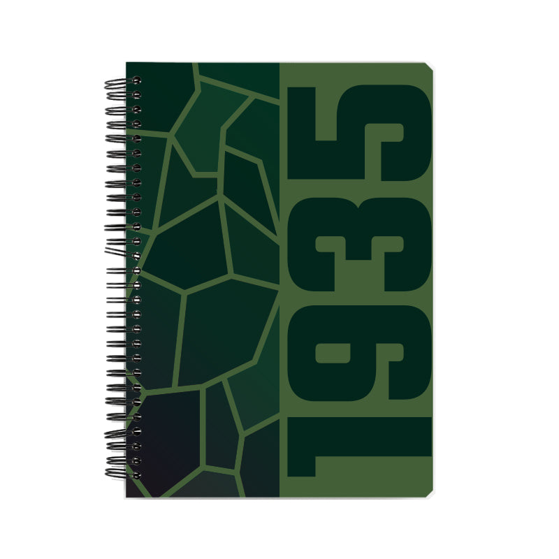 1935 Year Notebook (Olive Green)