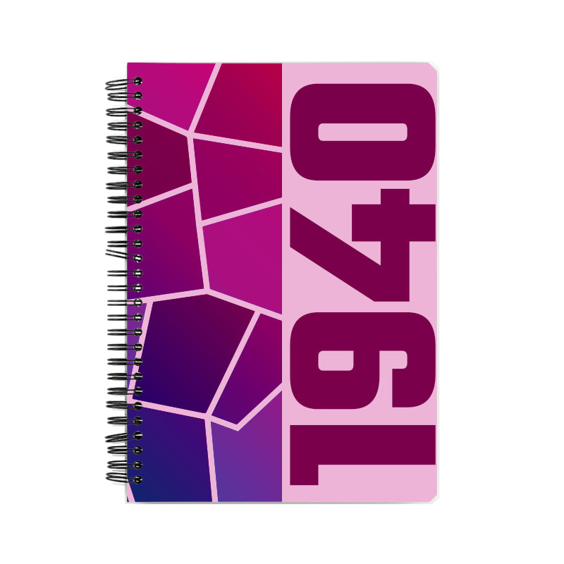1940 Year Notebook (Light Pink)