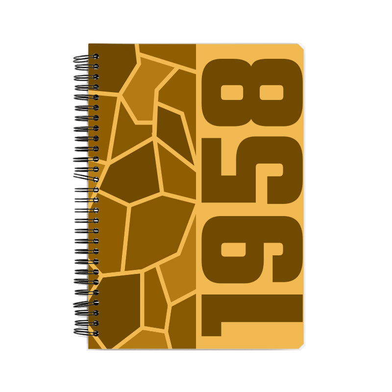 1958 Year Notebook (Golden Yellow)