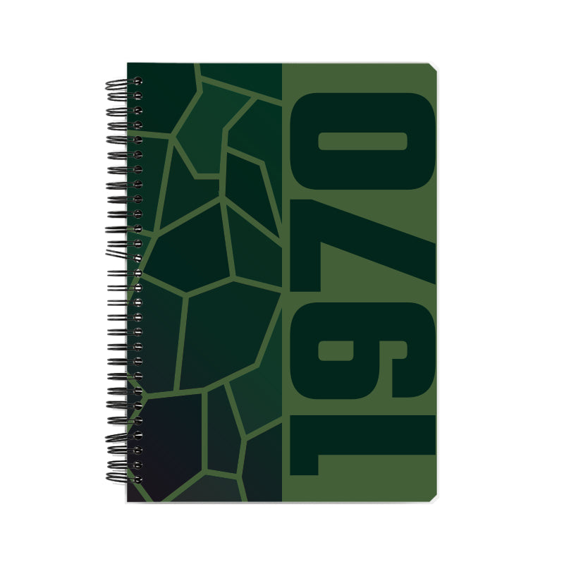 1970 Year Notebook (Olive Green)