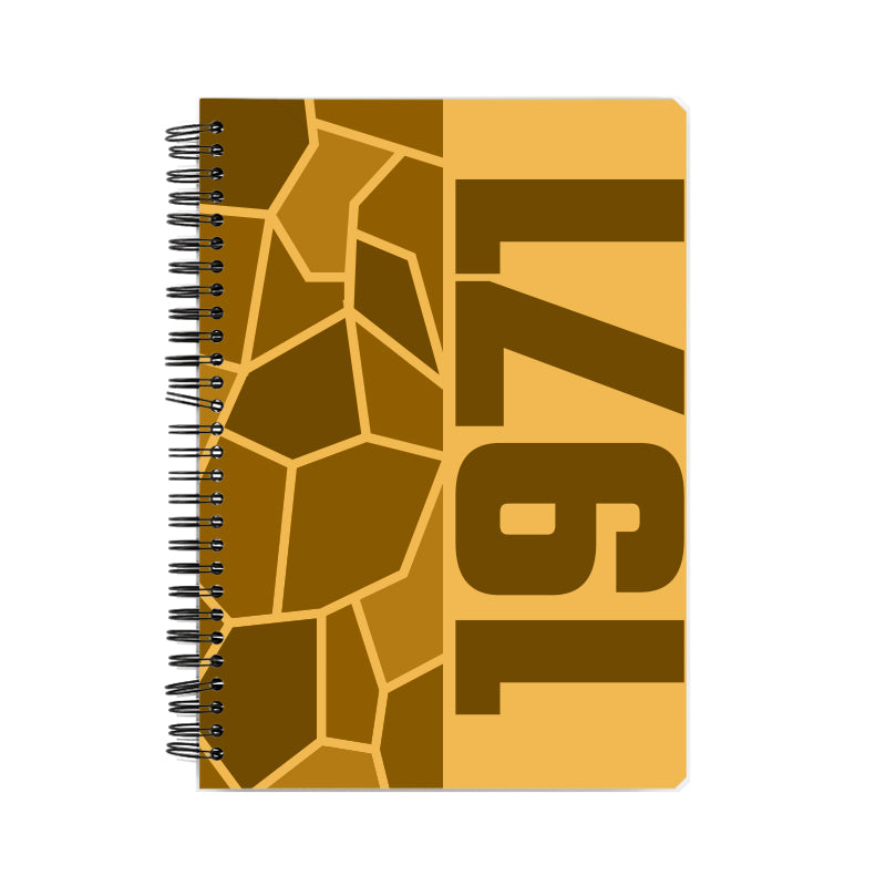 1971 Year Notebook (Golden Yellow)