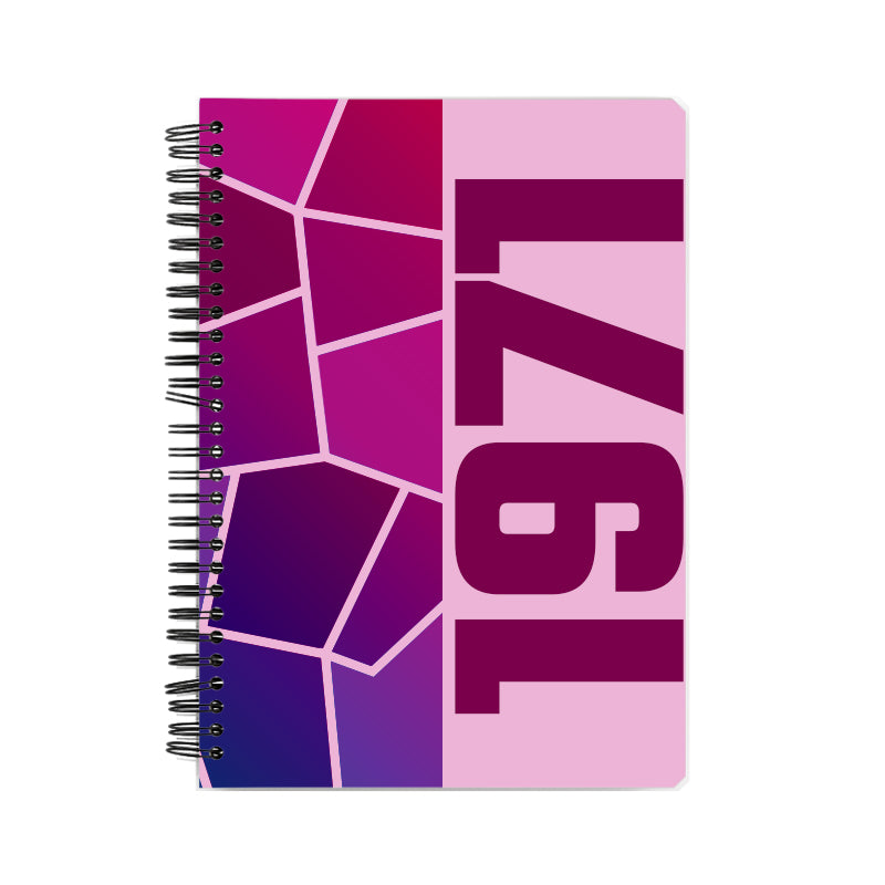 1971 Year Notebook (Light Pink)