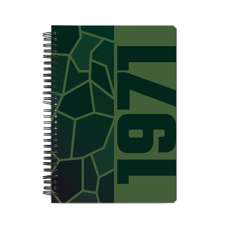 1971 Year Notebook (Olive Green)