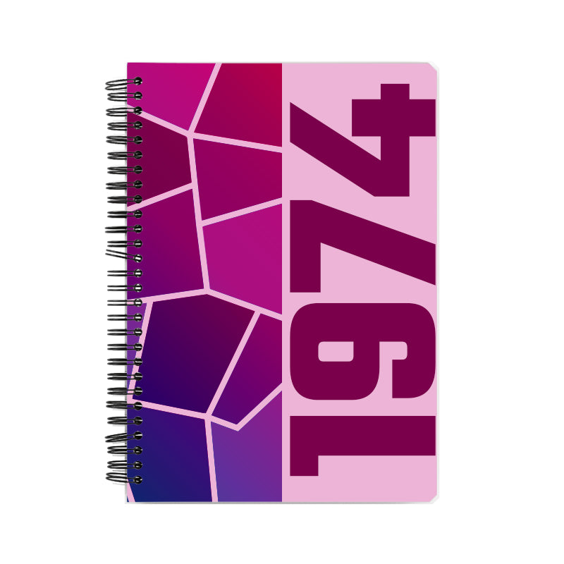 1974 Year Notebook (Light Pink)