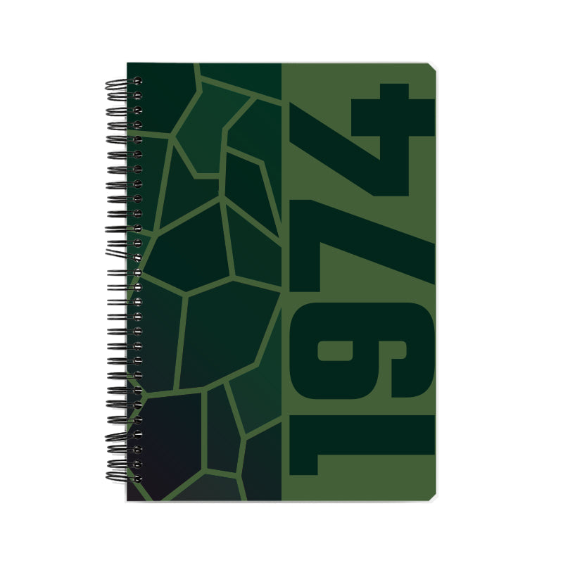1974 Year Notebook (Olive Green)