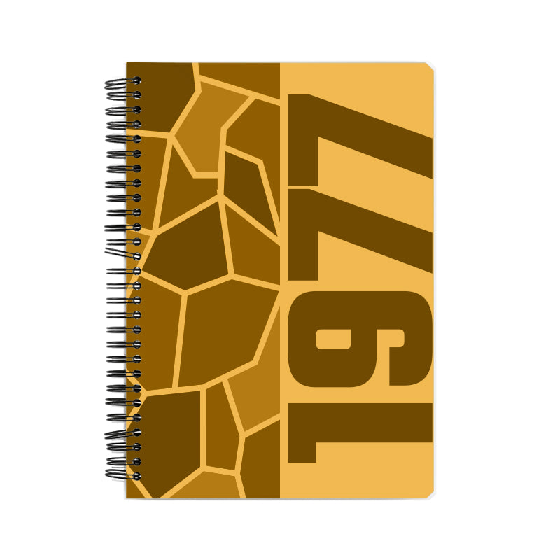 1977 Year Notebook (Golden Yellow)