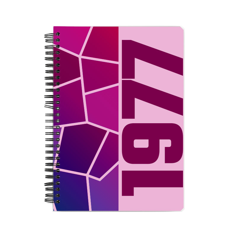 1977 Year Notebook (Light Pink)