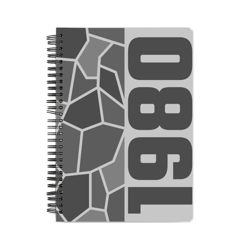 1980 Year Notebook (Melange Grey)