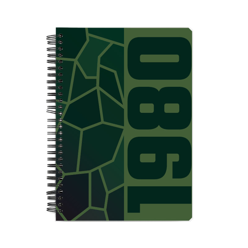 1980 Year Notebook (Olive Green)