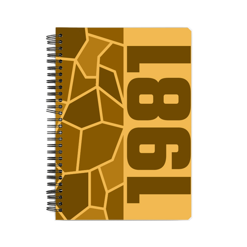 1981 Year Notebook (Golden Yellow)