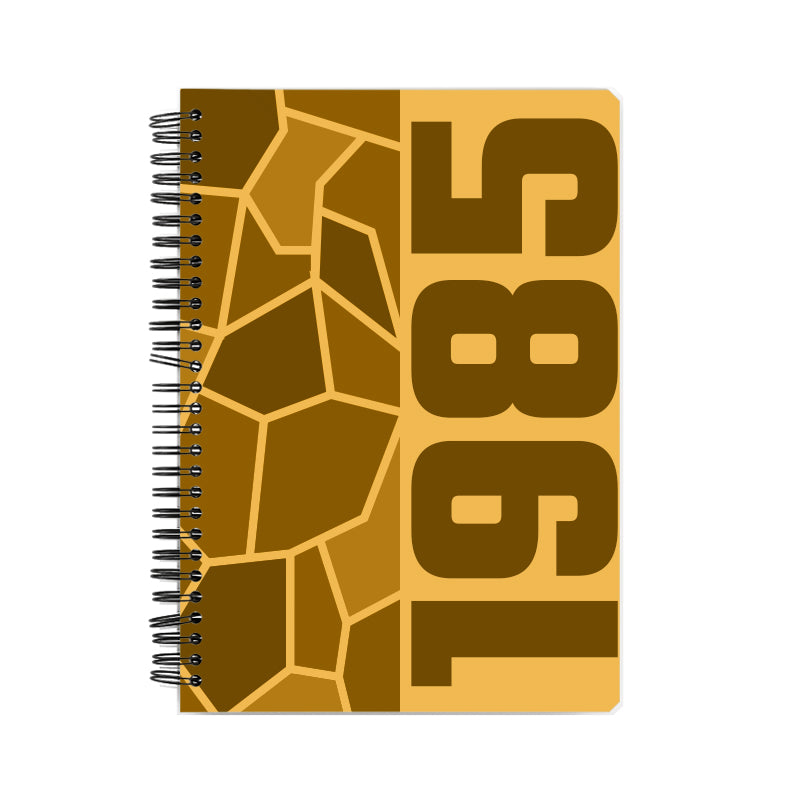 1985 Year Notebook (Golden Yellow)
