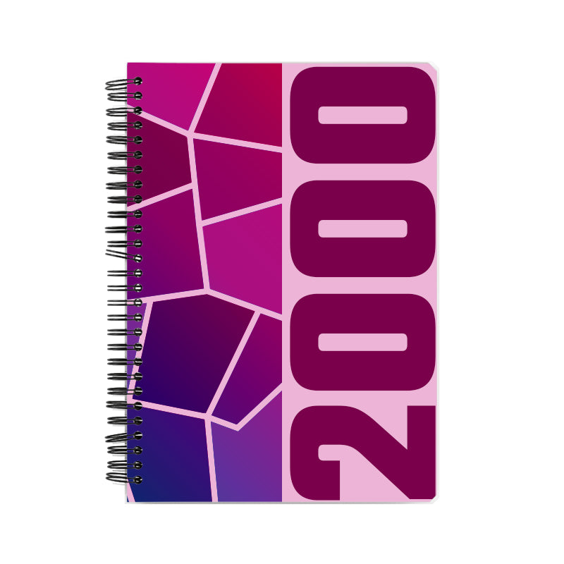 2000 Year Notebook (Light Pink)