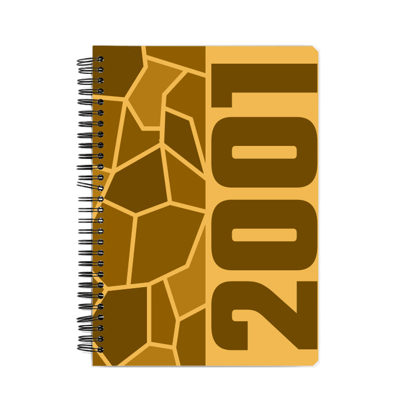 2001 Year Notebook (Golden Yellow)