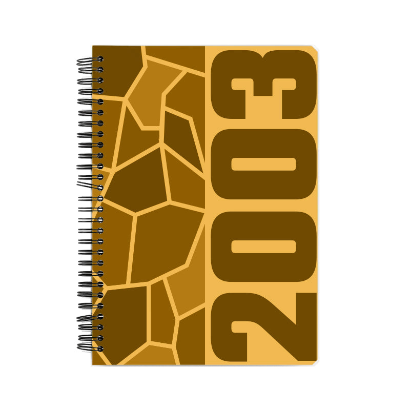 2003 Year Notebook (Golden Yellow)
