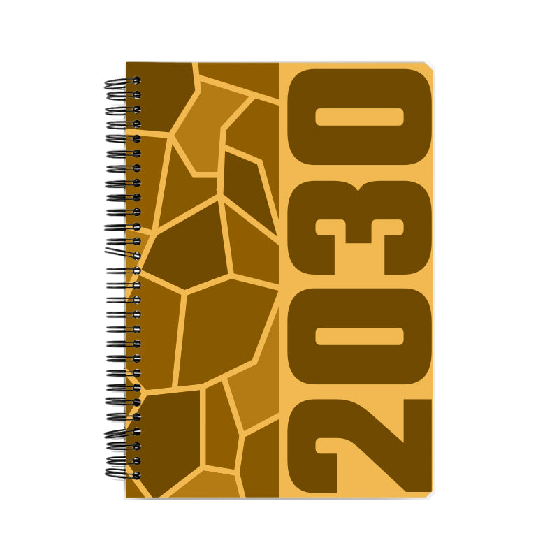 2030 Year Notebook (Golden Yellow)