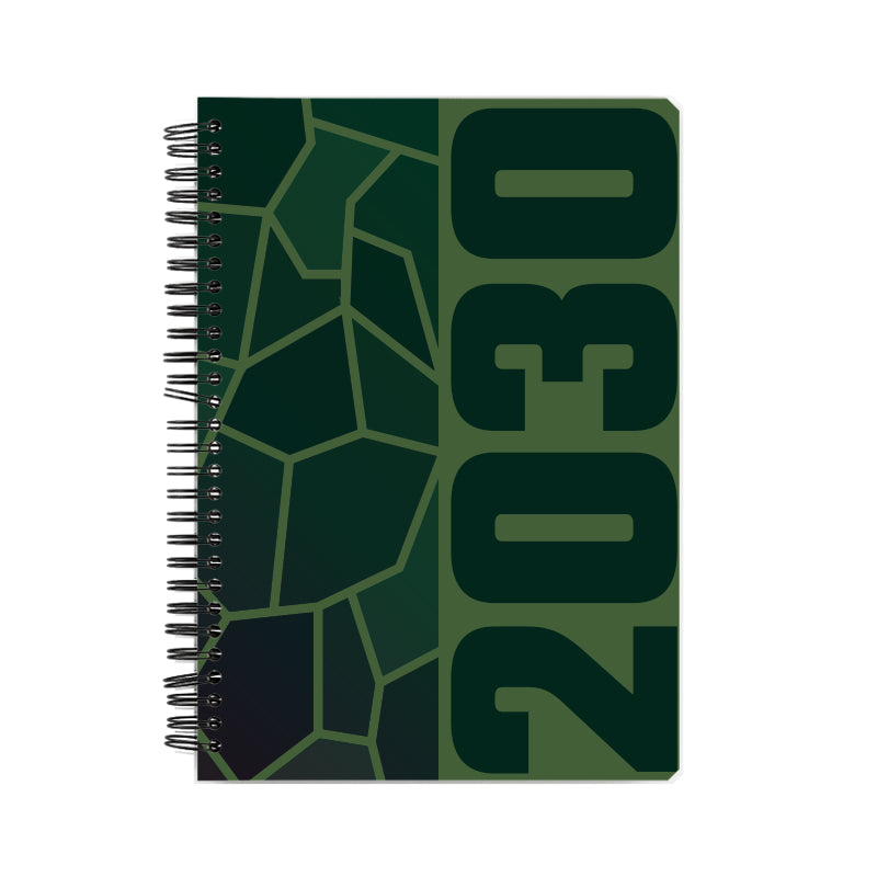 2030 Year Notebook (Olive Green)