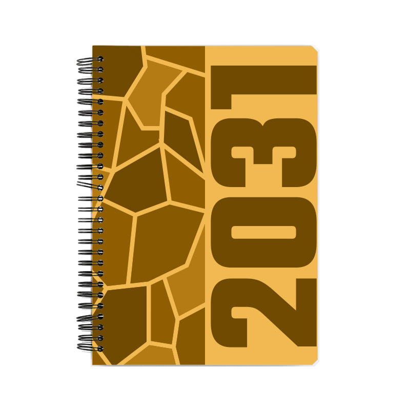 2031 Year Notebook (Golden Yellow)