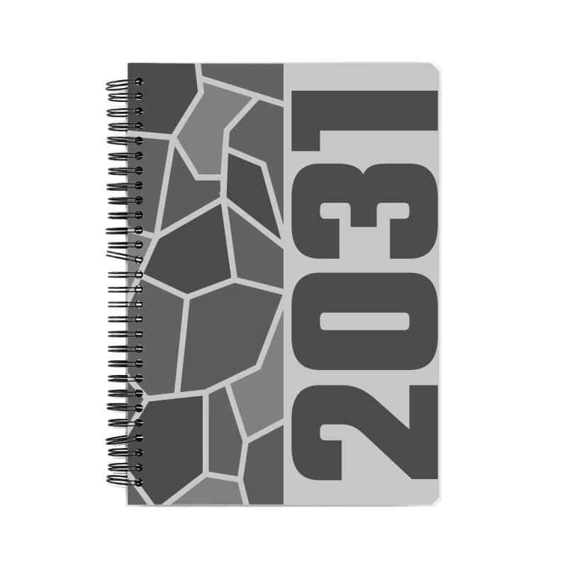 2031 Year Notebook (Melange Grey)