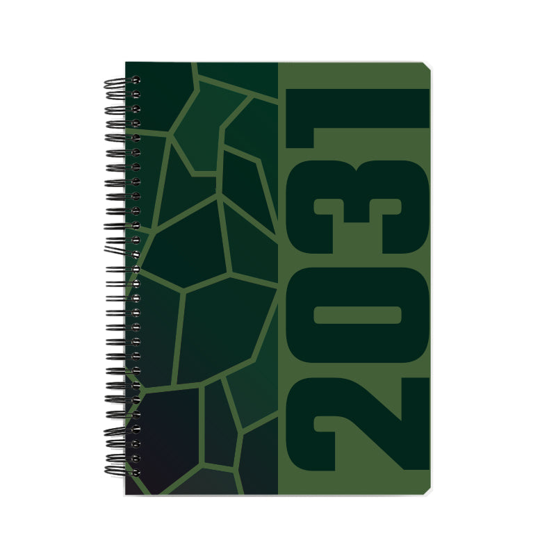 2031 Year Notebook (Olive Green)