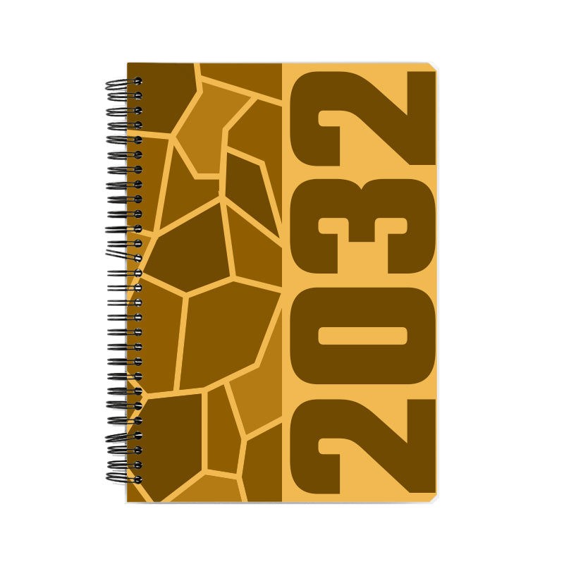 2032 Year Notebook (Golden Yellow)