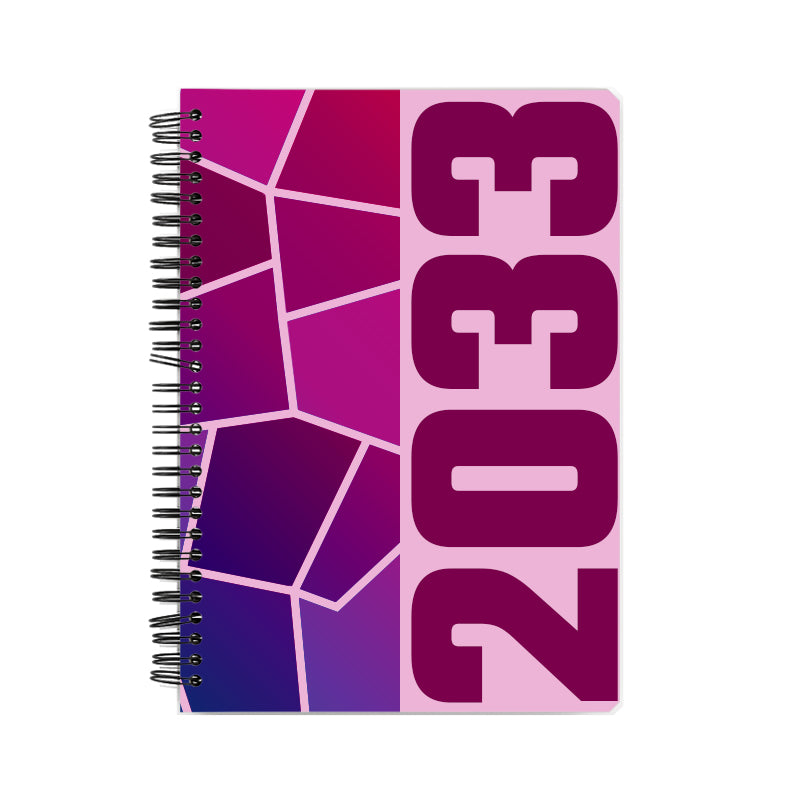 2033 Year Notebook (Light Pink)