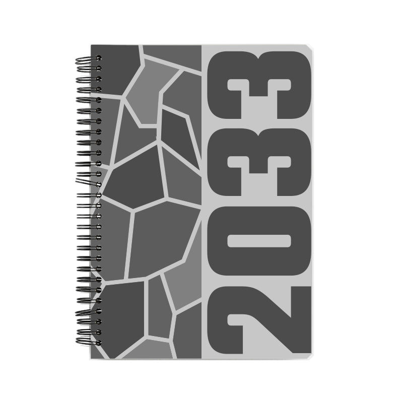 2033 Year Notebook (Melange Grey)