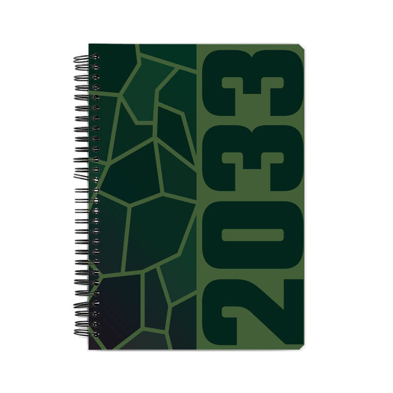 2033 Year Notebook (Olive Green)