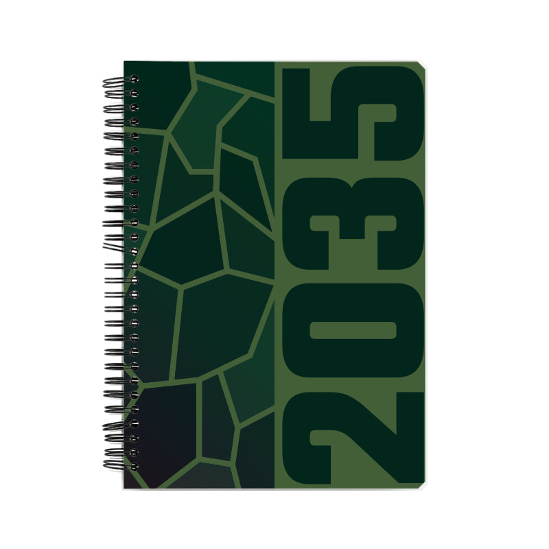 2035 Year Notebook (Olive Green)