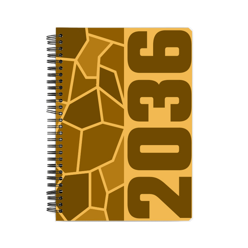 2036 Year Notebook (Golden Yellow)