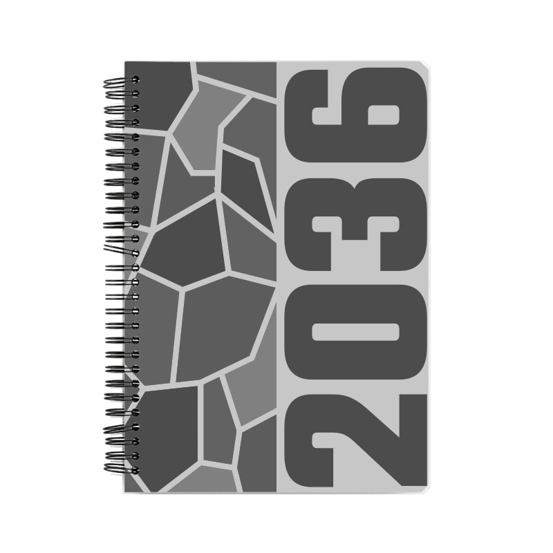 2036 Year Notebook (Melange Grey)