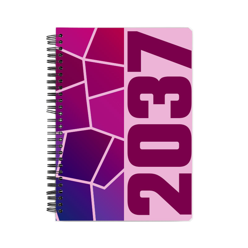 2037 Year Notebook (Light Pink)